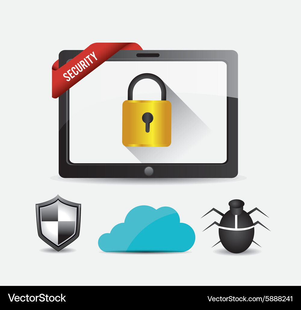 Security system design Royalty Free Vector Image