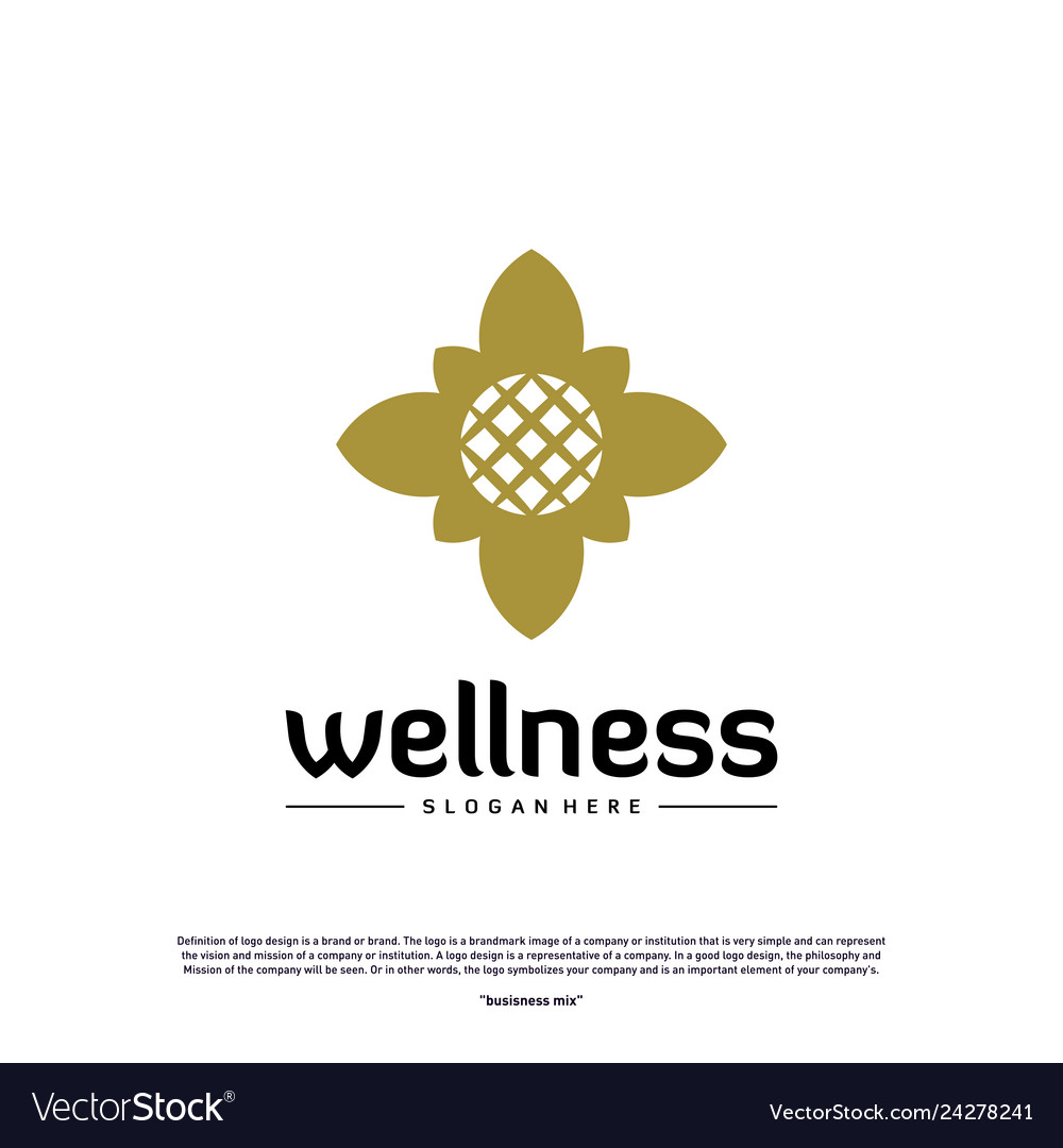 Wellness Logo Design Konzept Naturblatt