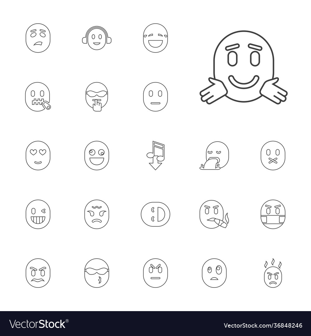 22 expression icons