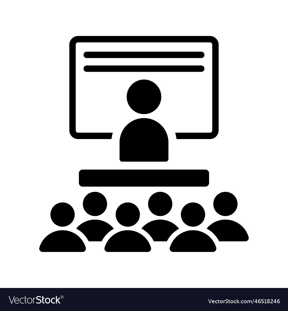 Class and students icon Royalty Free Vector Image