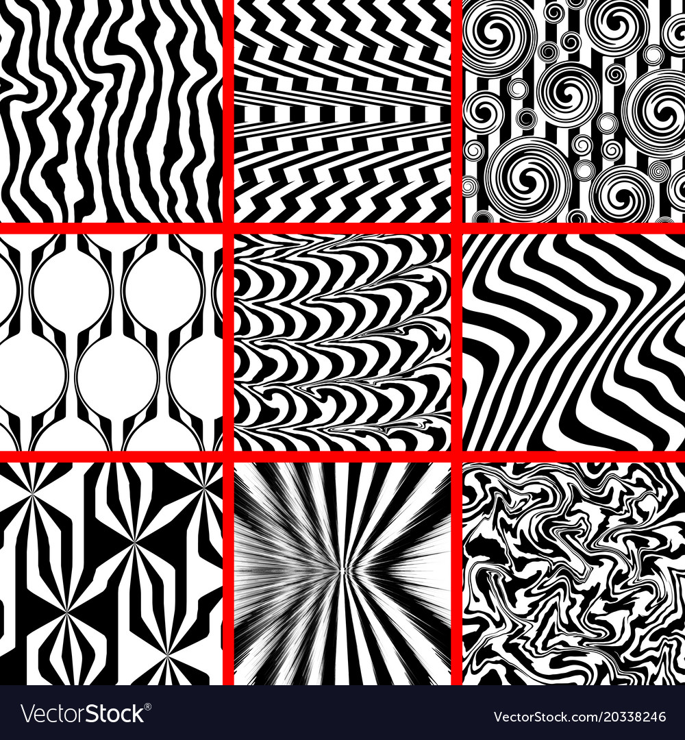 High Contrast Black And White Background Set Vector Image 9560