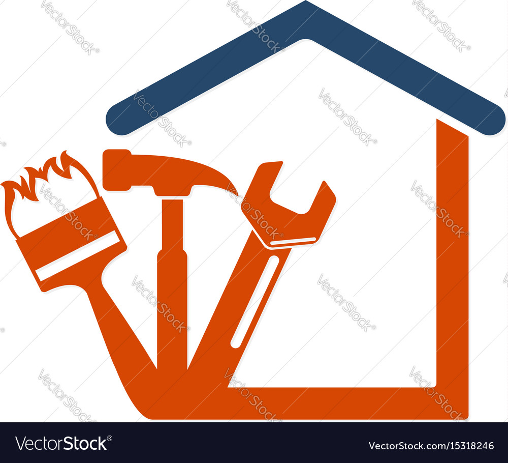 Home repair with the tool Royalty Free Vector Image