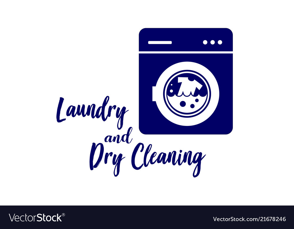 Laundry logo emblems and design Royalty Free Vector Image