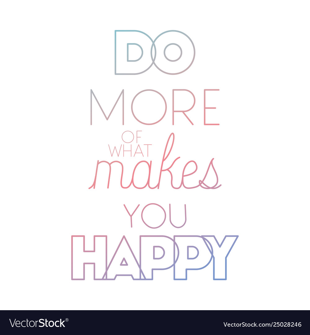 Message happy with hand made font Vector Image Message happy with hand made font