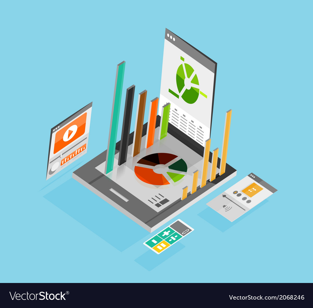 Mobility concept flat design Royalty Free Vector Image