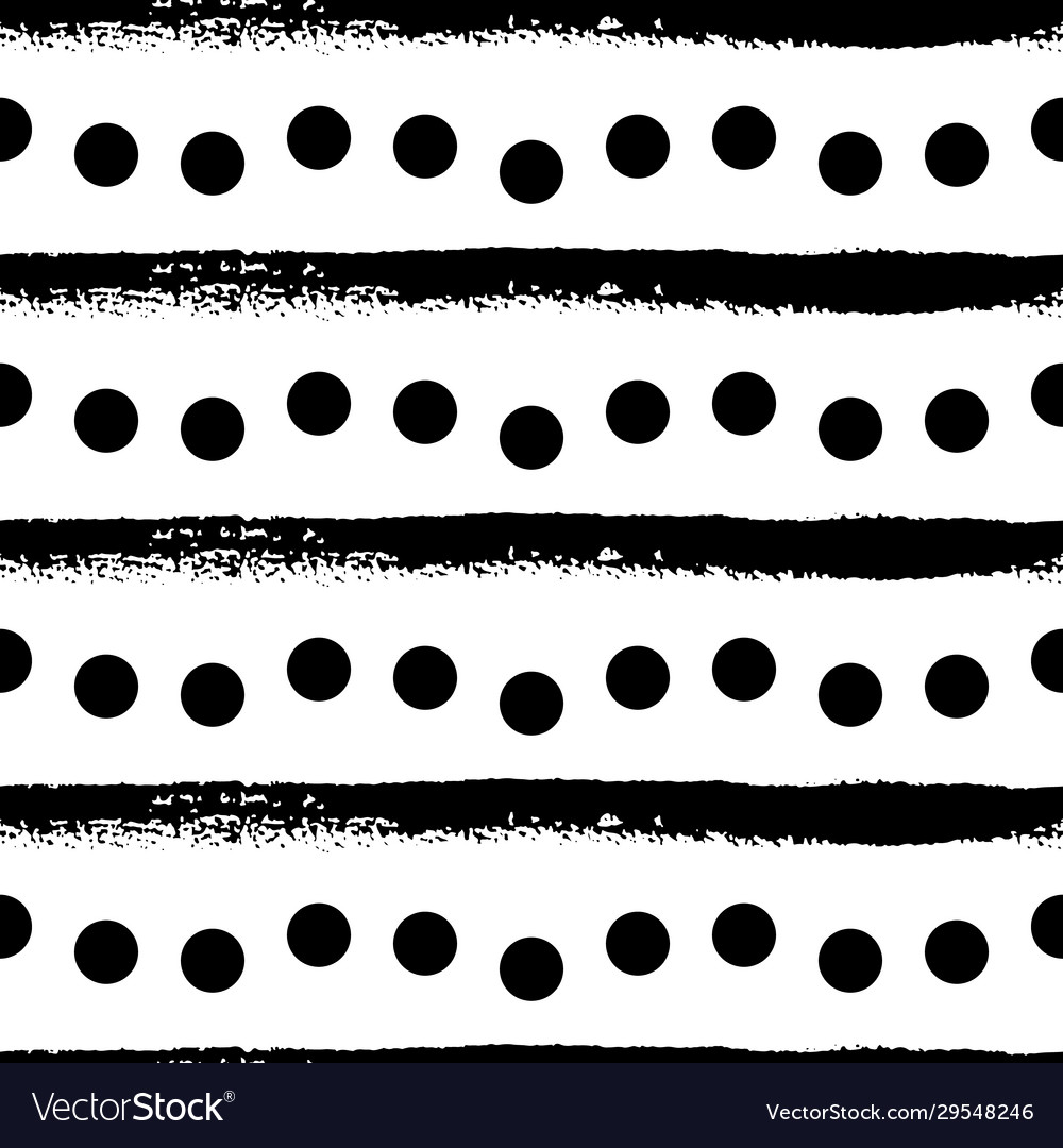 Monochrome seamless pattern with lines