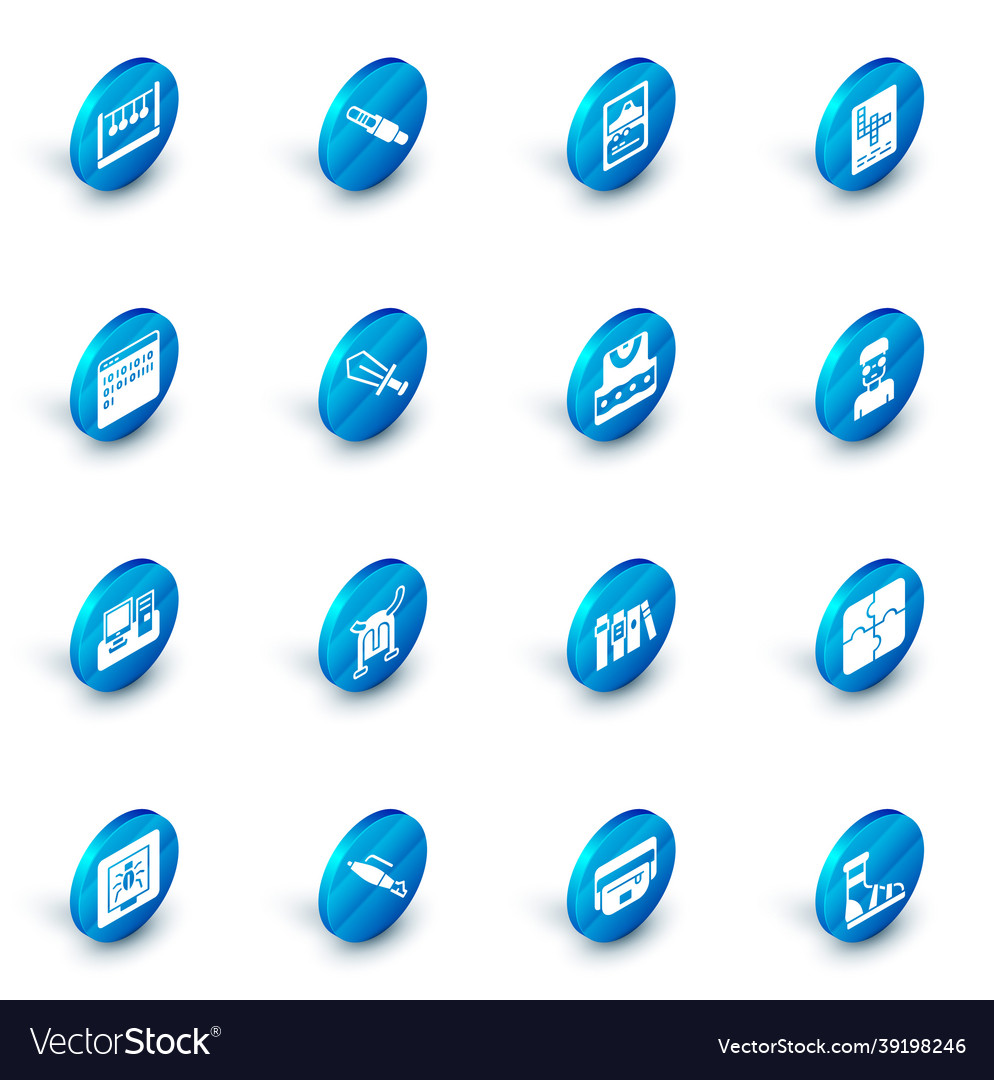 Set audio jack card game crossword binary code vector image Set audio jack card game crossword binary code