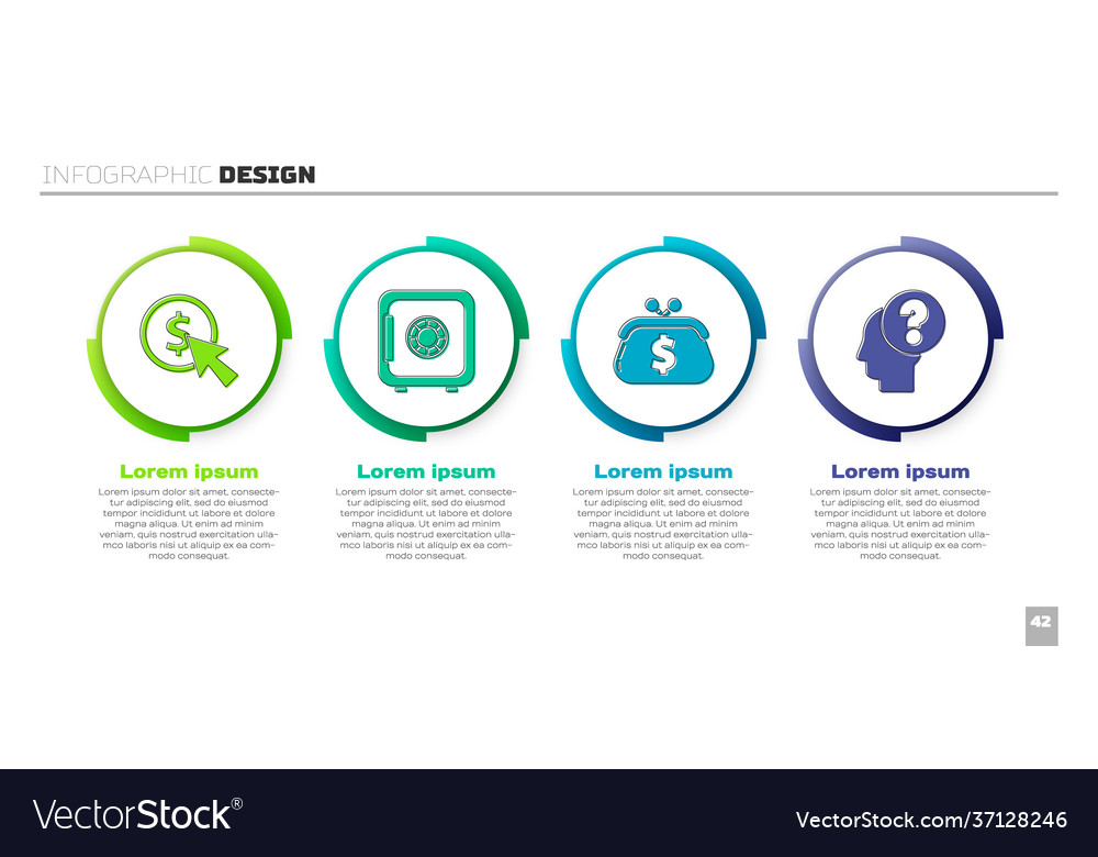 Set cursor and coin safe wallet with dollar vector image Set cursor and coin safe wallet with dollar