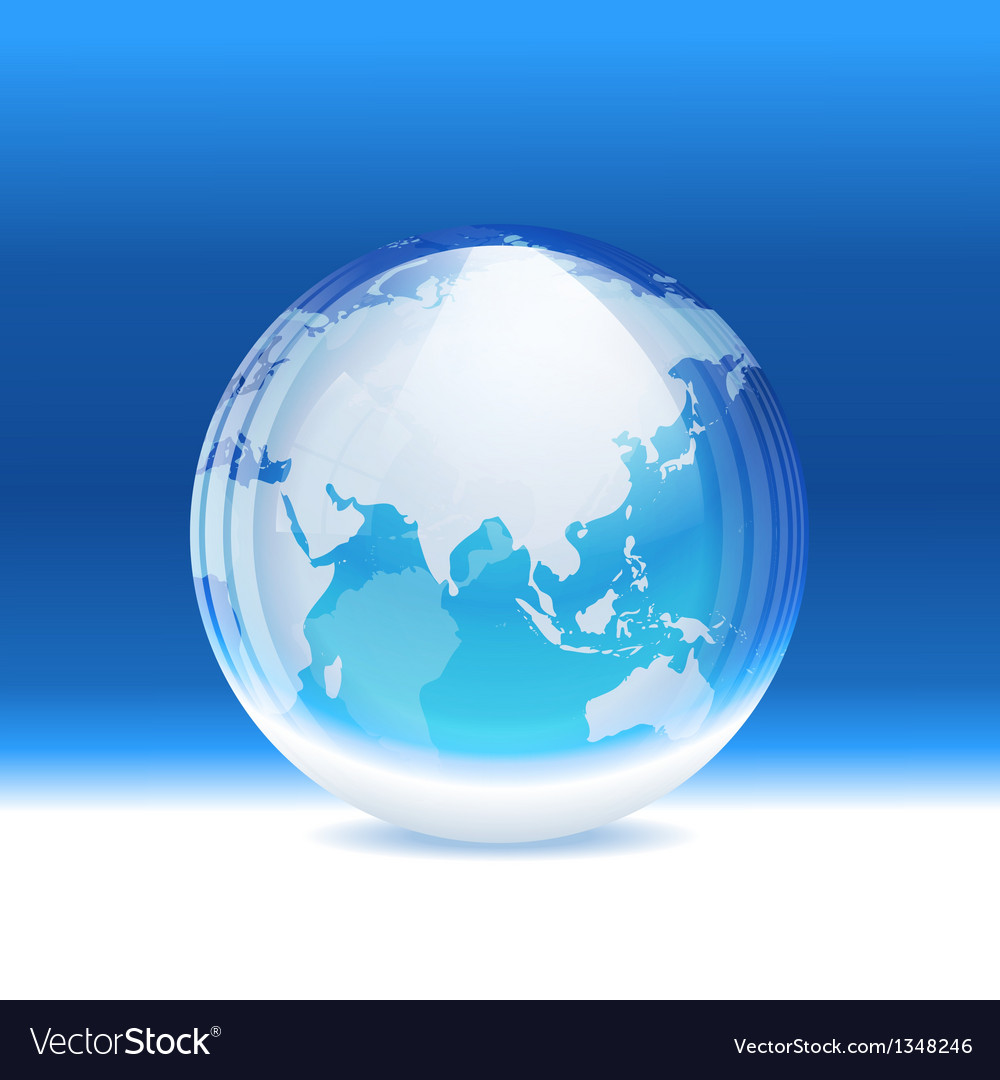 Transparent Globe with Map