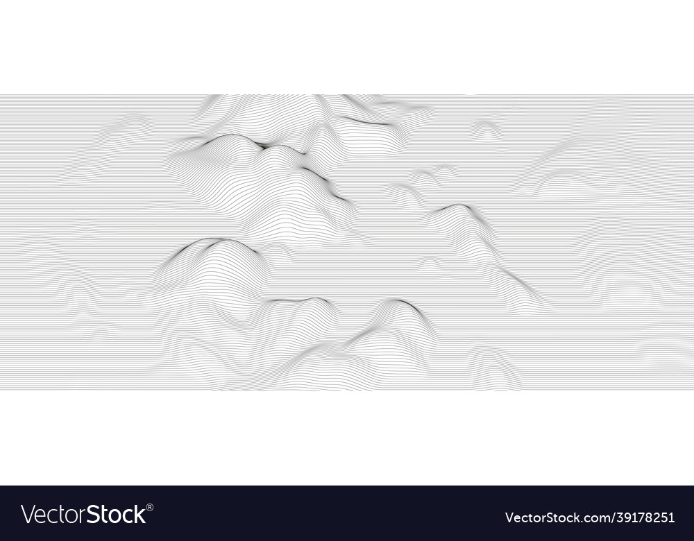 Abstract background with distorted line shapes vector image Abstract background with distorted line shapes