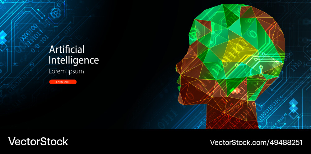 Ai artificial intelligence robotics concept human Vector Image