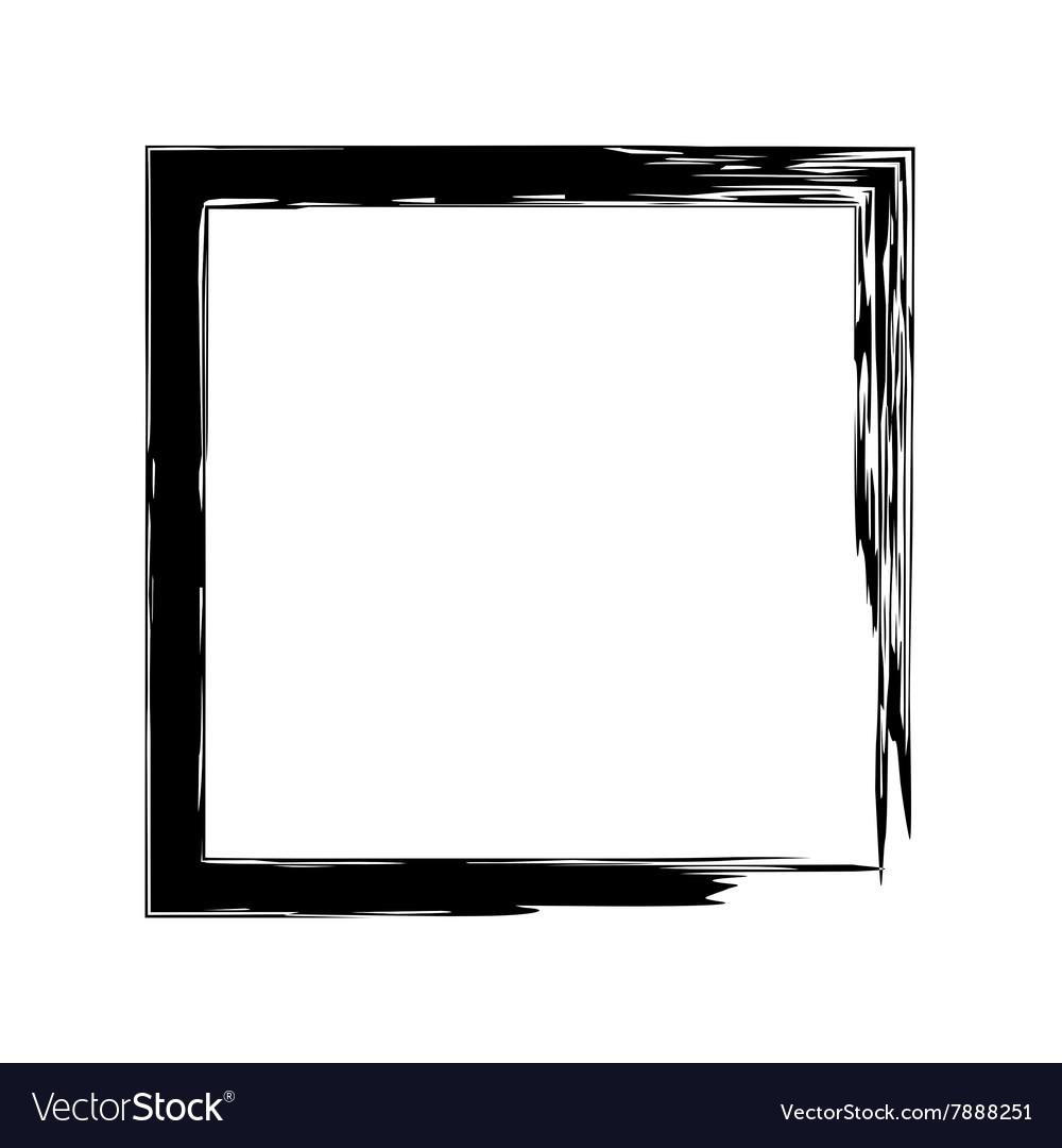 Frame square ink grunge background