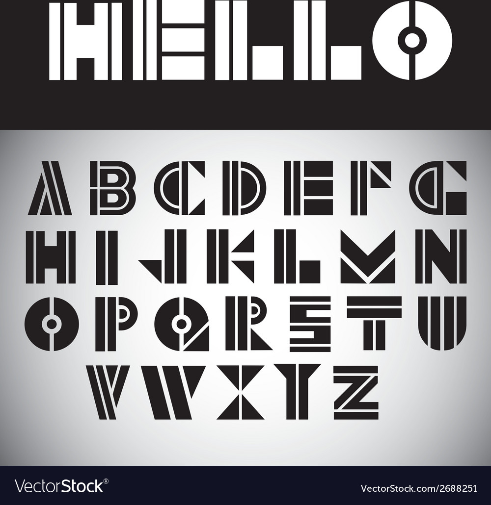Geometric Typography