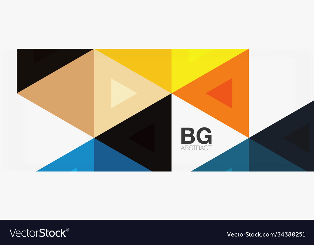 Mosaic triangle pattern abstract background
