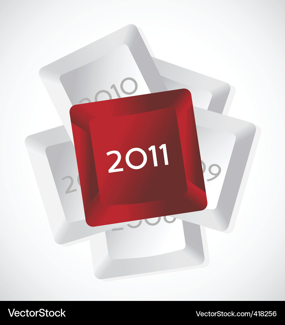 2011 key Royalty Free Vector Image - VectorStock