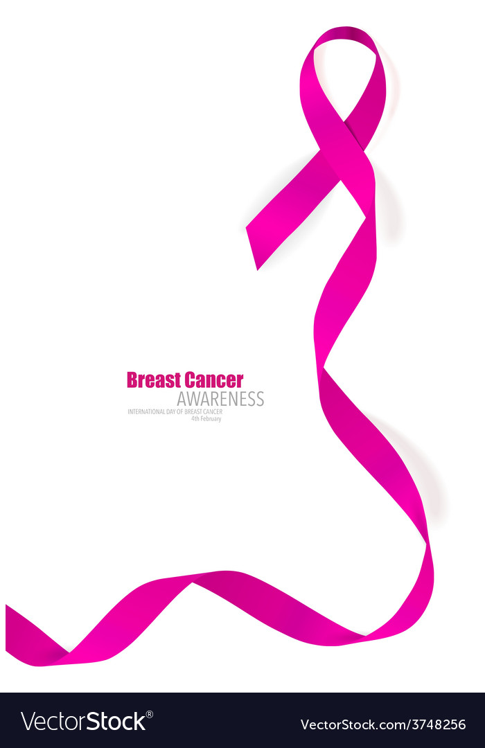 Breast cancer awareness pink ribbon