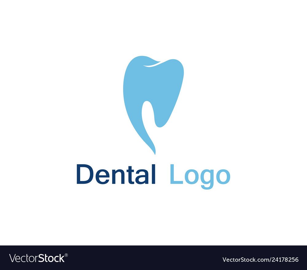 Dental care logo and symbol Royalty Free Vector Image