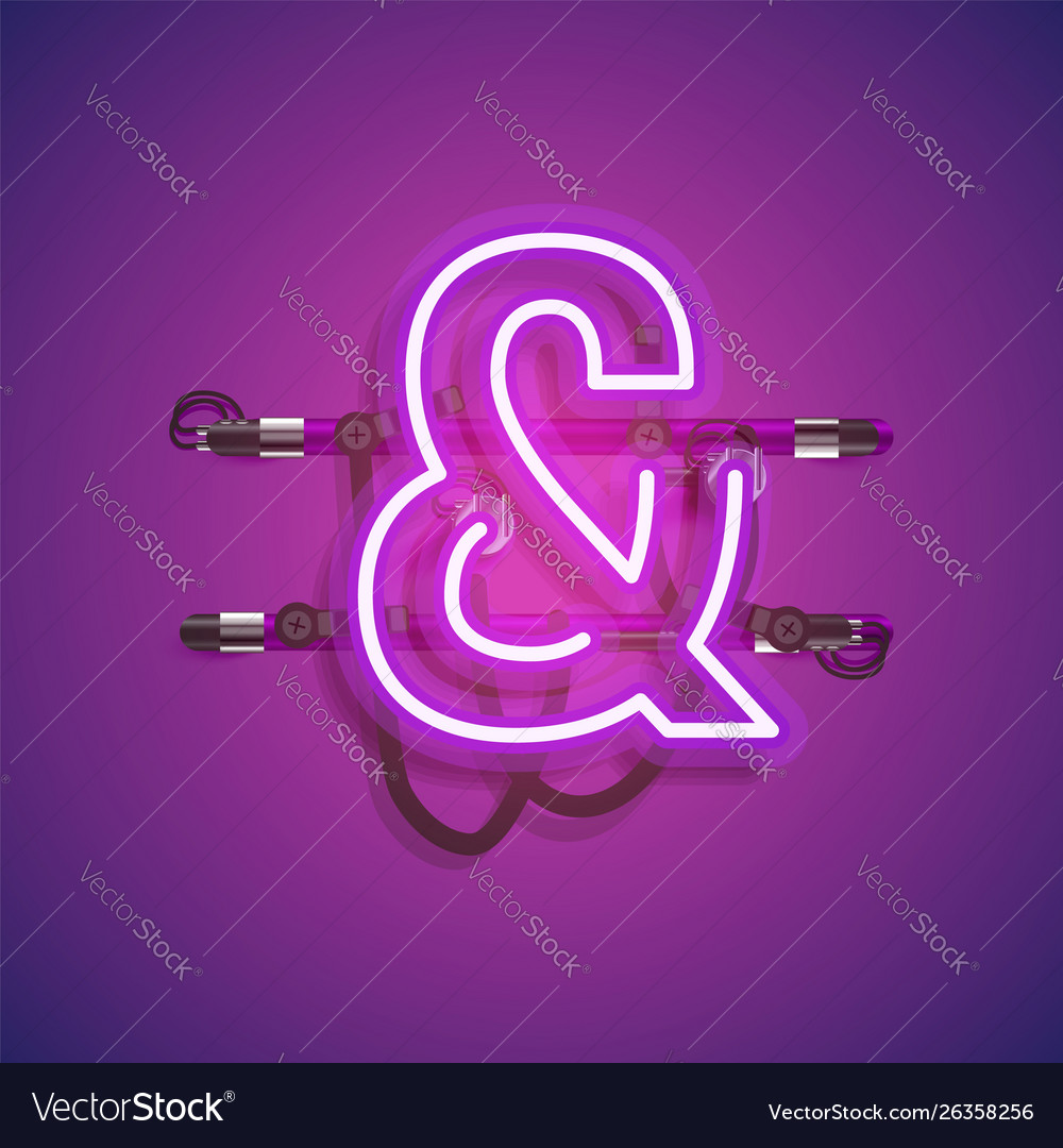 Realistic neon character with wires and console vector image Realistic neon character with wires and console