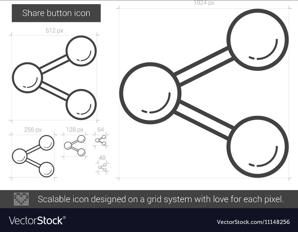 Share button line icon