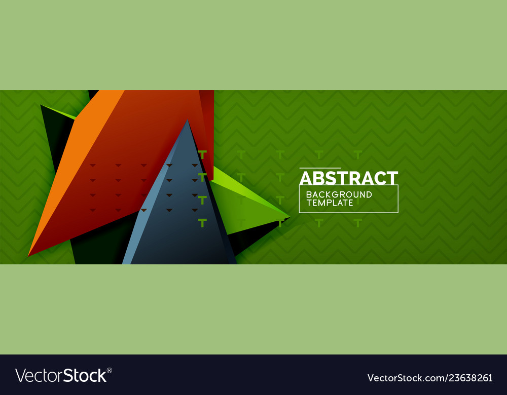 3d triangular minimal abstract background Vector Image 3d triangular minimal abstract background