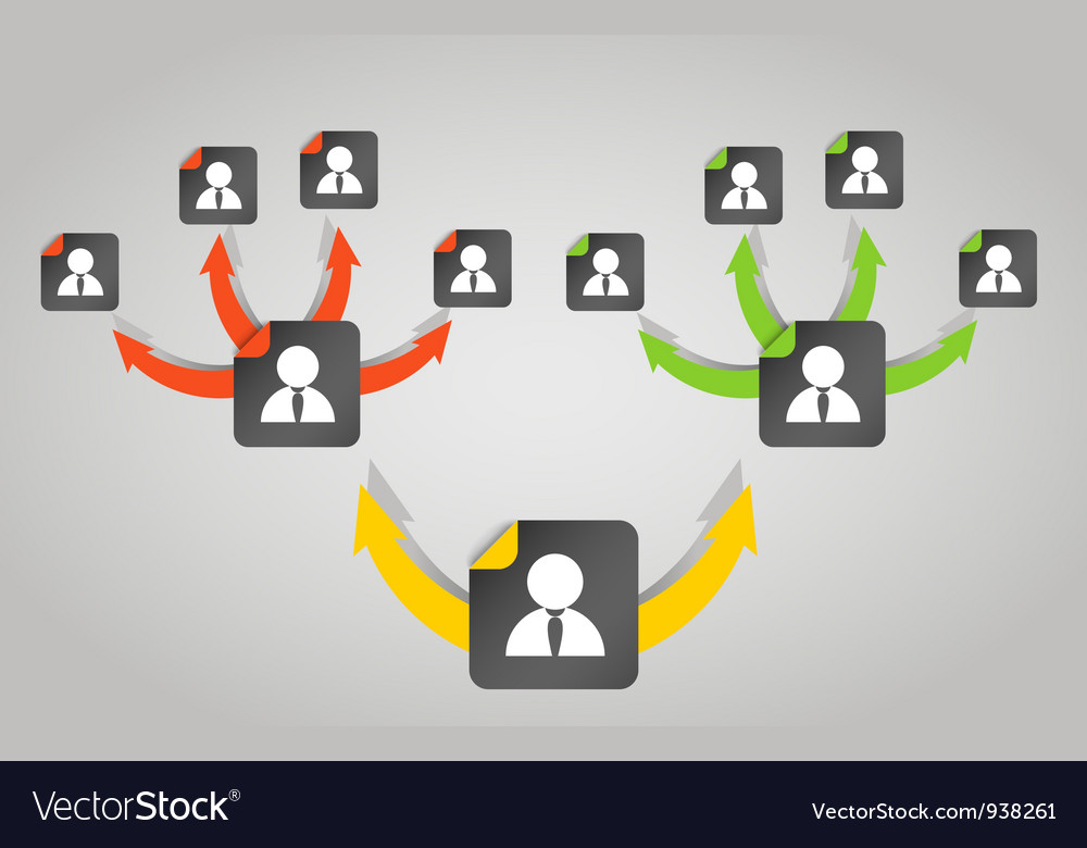 Company Structure Diagram Royalty Free Vector Image