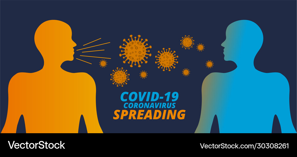 Covid-19 coronavirus spreading concept from Vector Image
