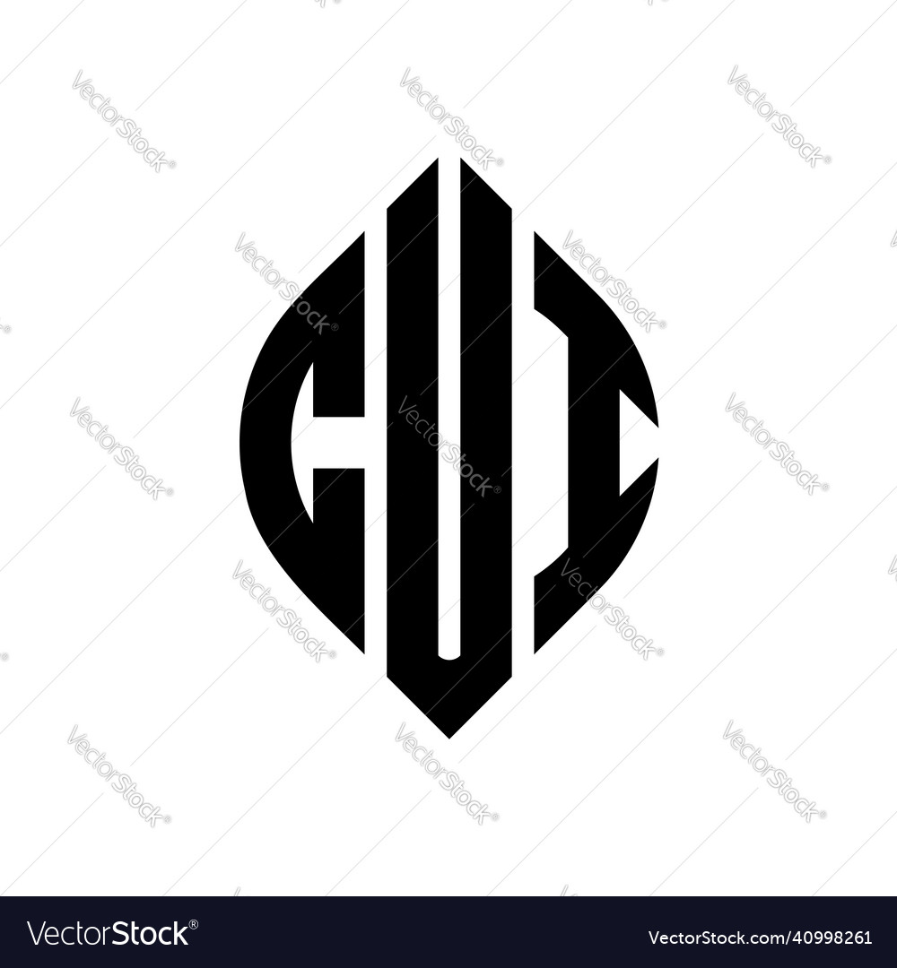 Cui circle letter logo design