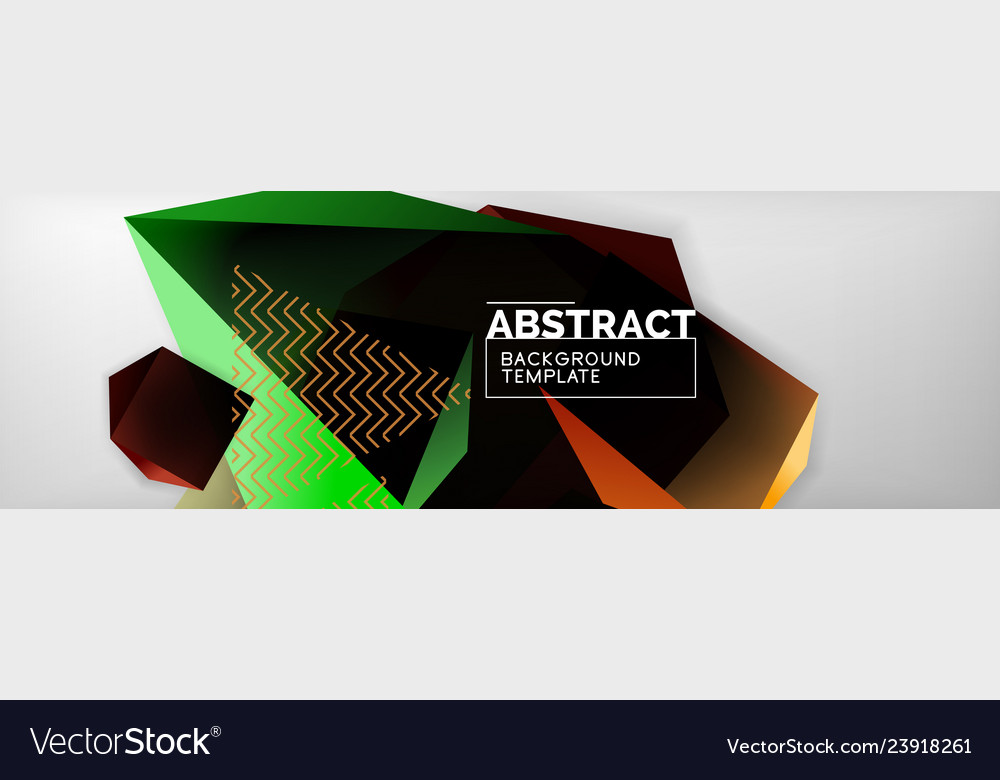 Dark 3d triangular low poly shapes abstract