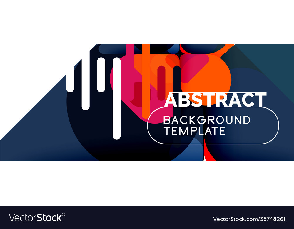 Flat geometric round shapes and dynamic lines