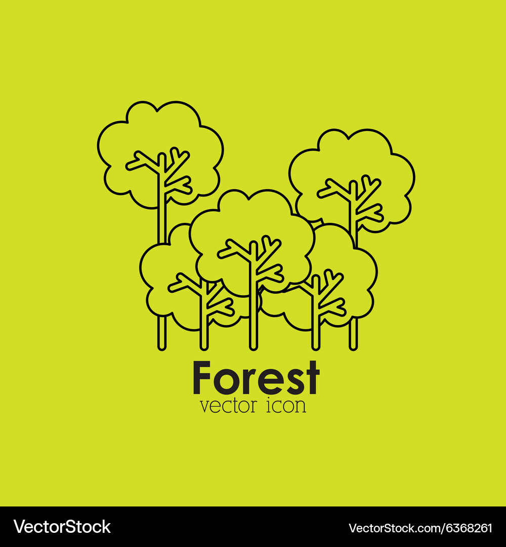 Forest icon Royalty Free Vector Image - VectorStock