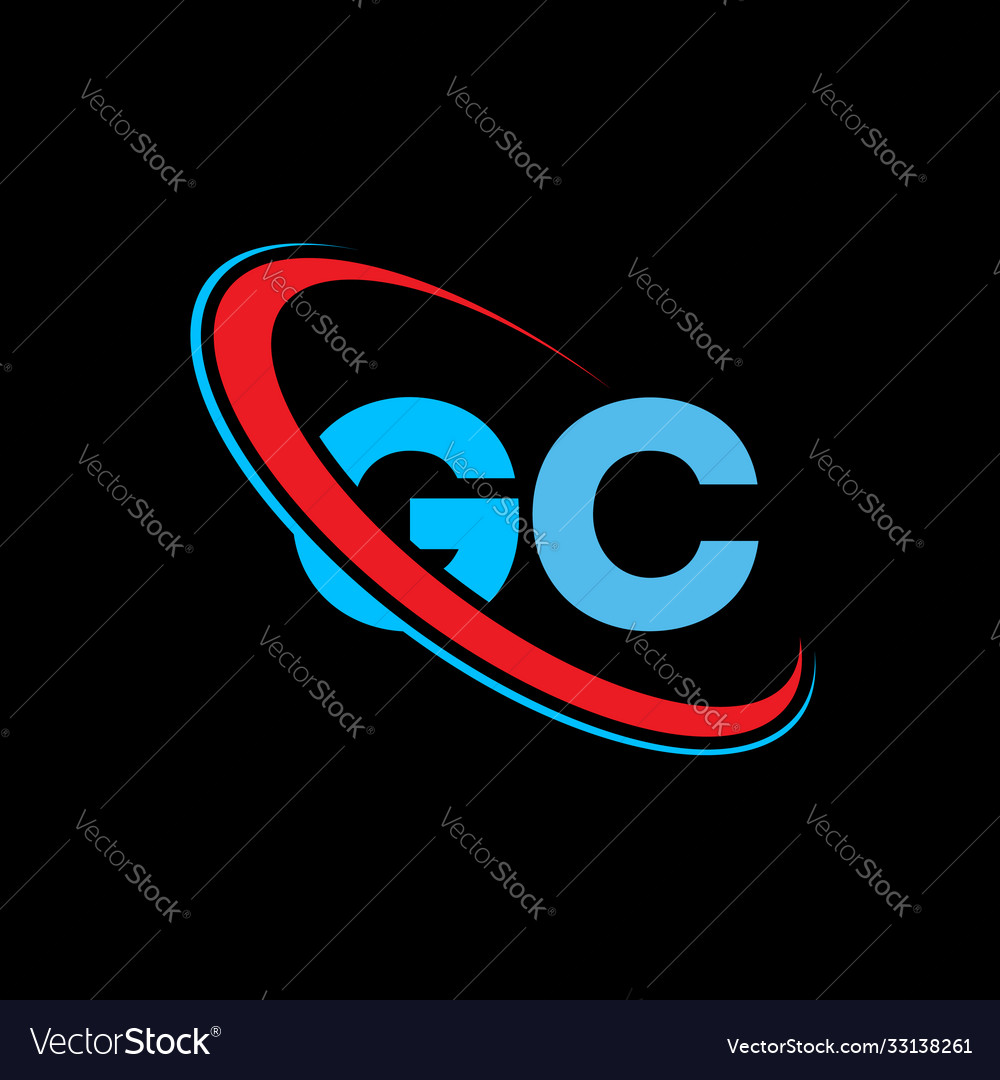 Gc g c letter logo design initial