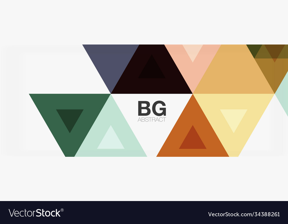 Mosaic triangle pattern abstract background