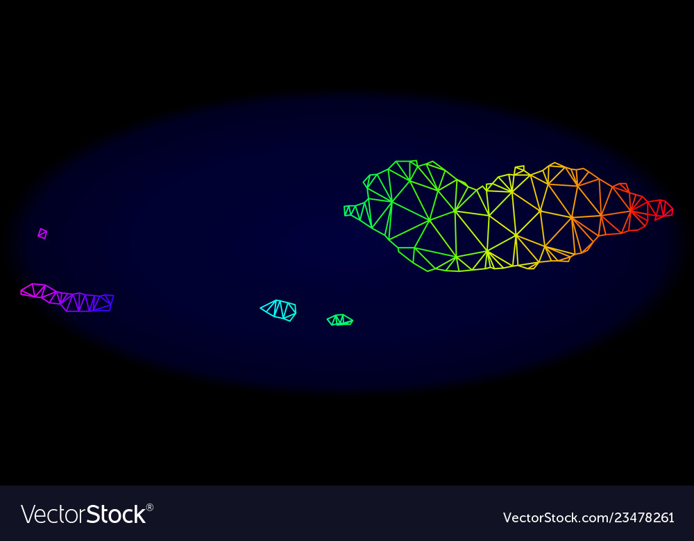 Polygonal carcass spectrum mesh map