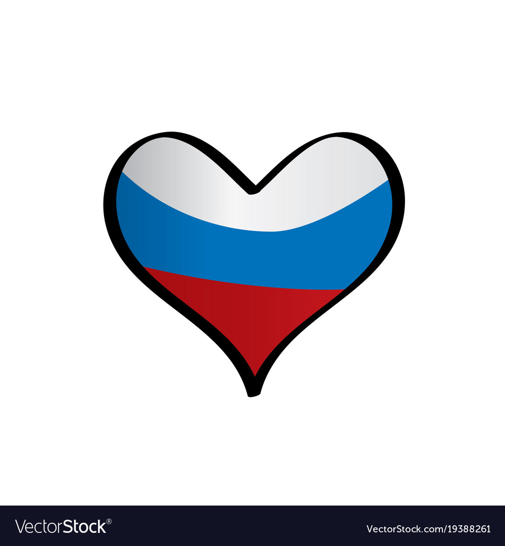 I love russia Royalty Free Vector Image - VectorStock