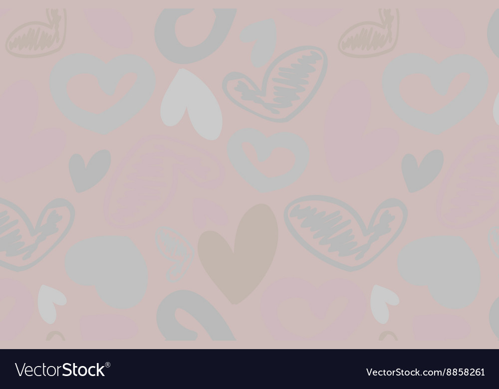 Seamless pattern with hearts