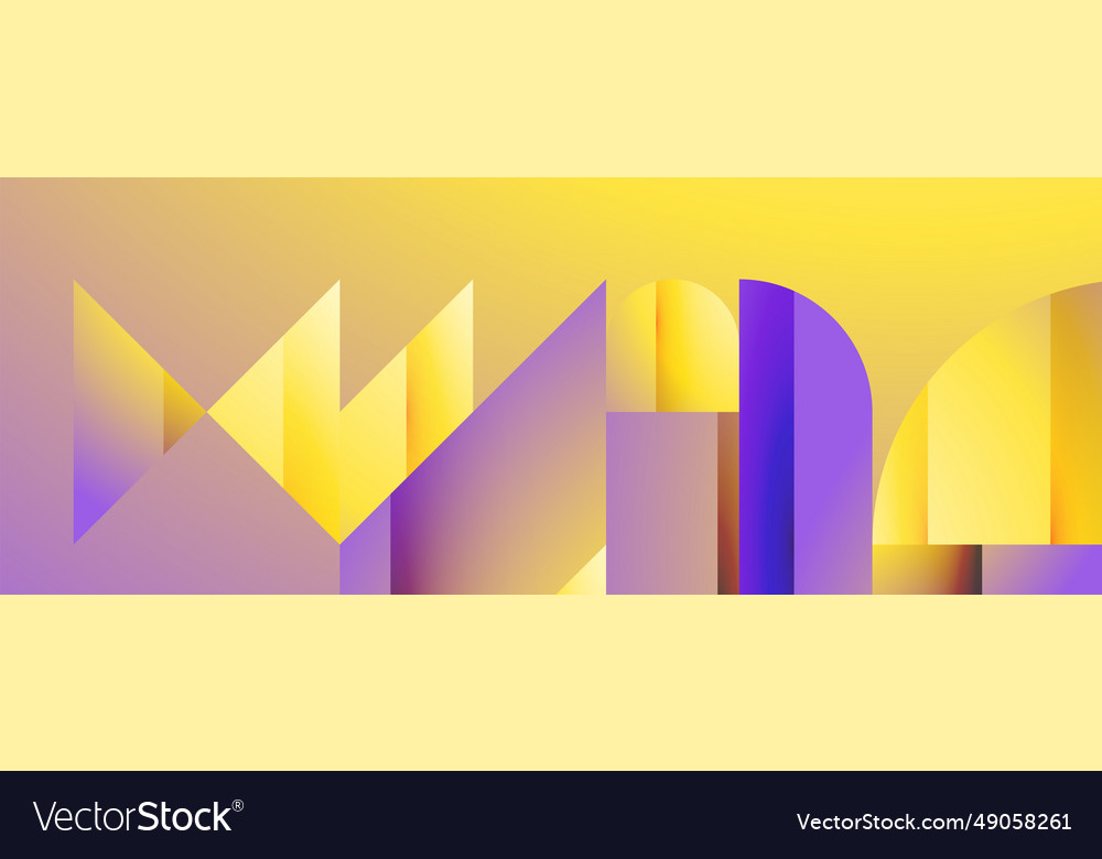 Simple geometric forms - dynamic geometric Vector Image