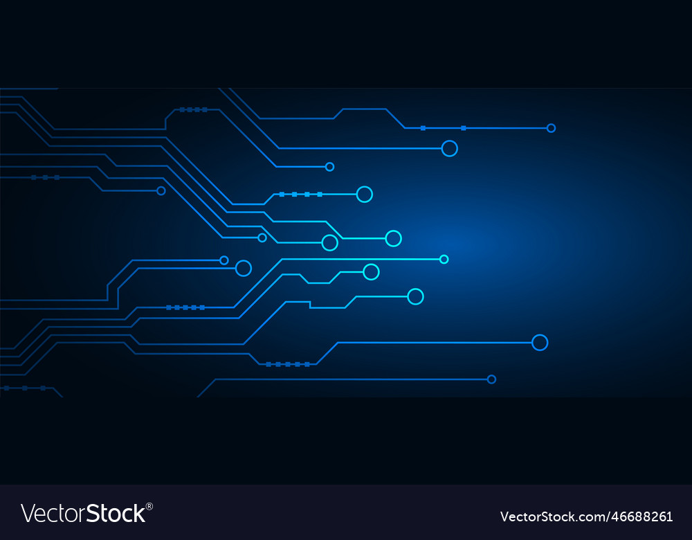 Technology background with hi-tech digital data vector image Technology background with hi-tech digital data