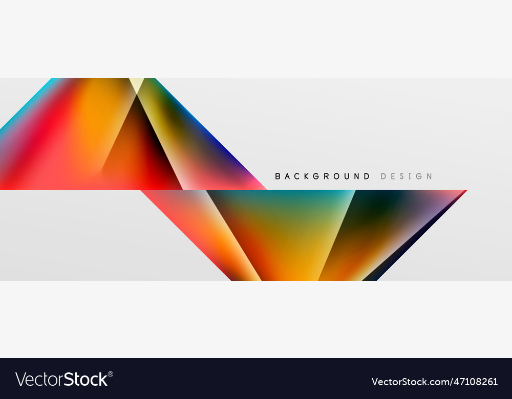 Triangle fluid color gradient abstract background