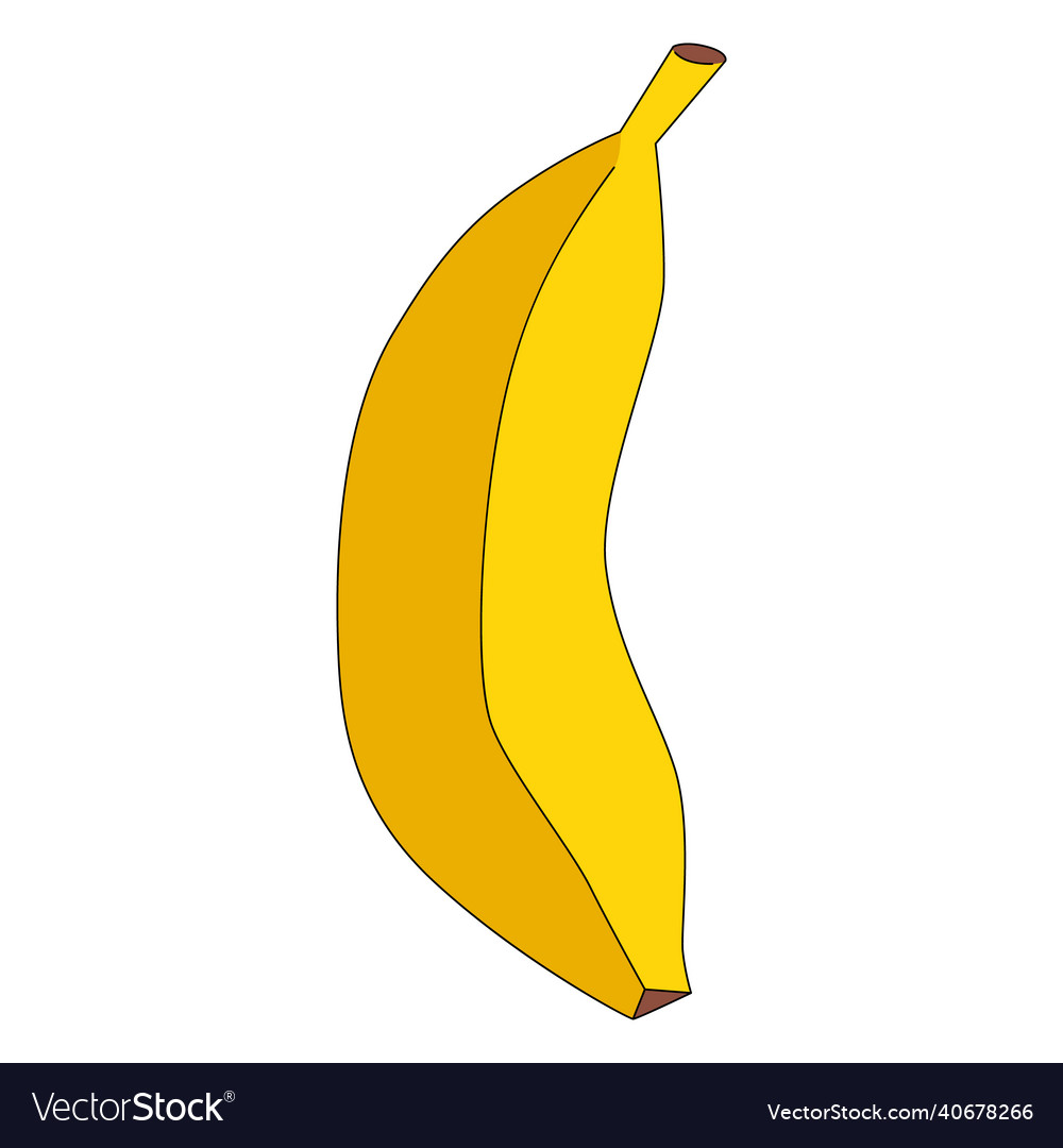 Banana im Cartoon-Stil