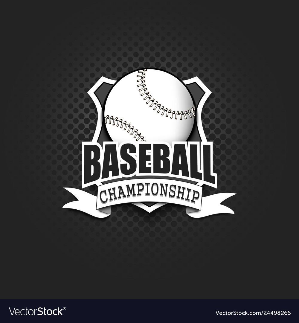 Premium Vector  Baseball championship logo design template