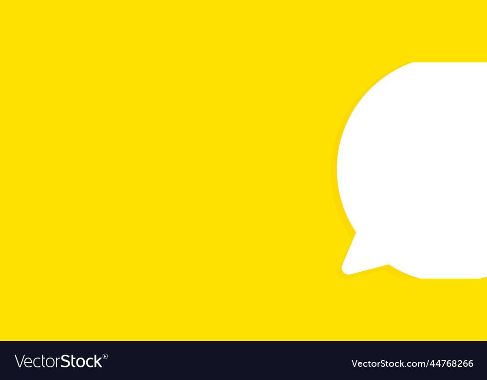Info banner with empty speech bubble design