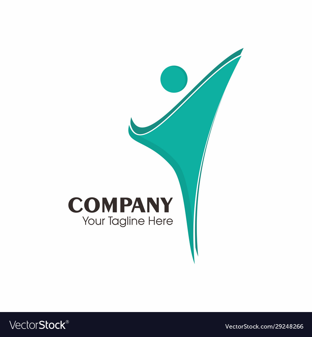 People logo abstract stylized family Royalty Free Vector