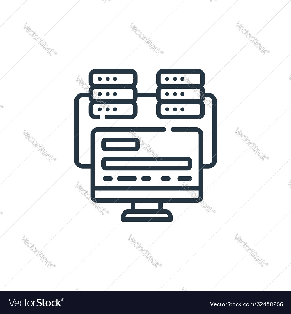 Programming icon isolated on white background Vector Image Programming icon isolated on white background