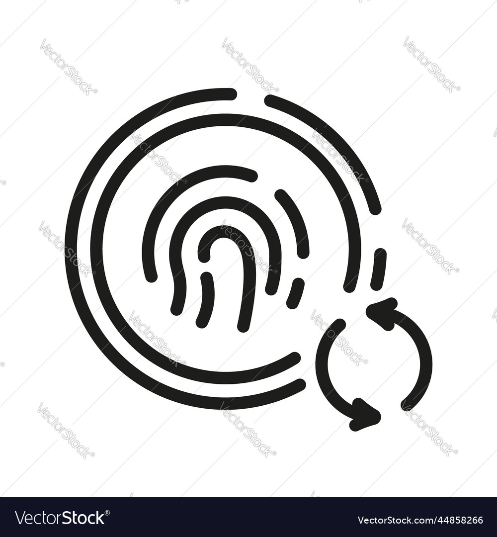 Reset password by fingerprint identification line