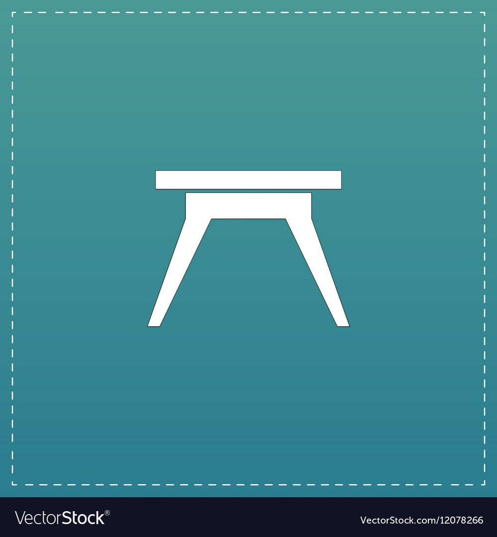 Small table icon sign and button