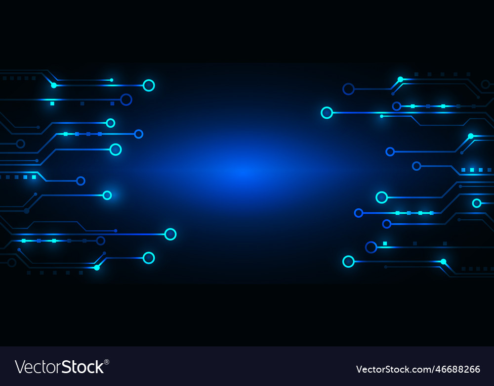 Technology background with hi-tech digital data vector image Technology background with hi-tech digital data