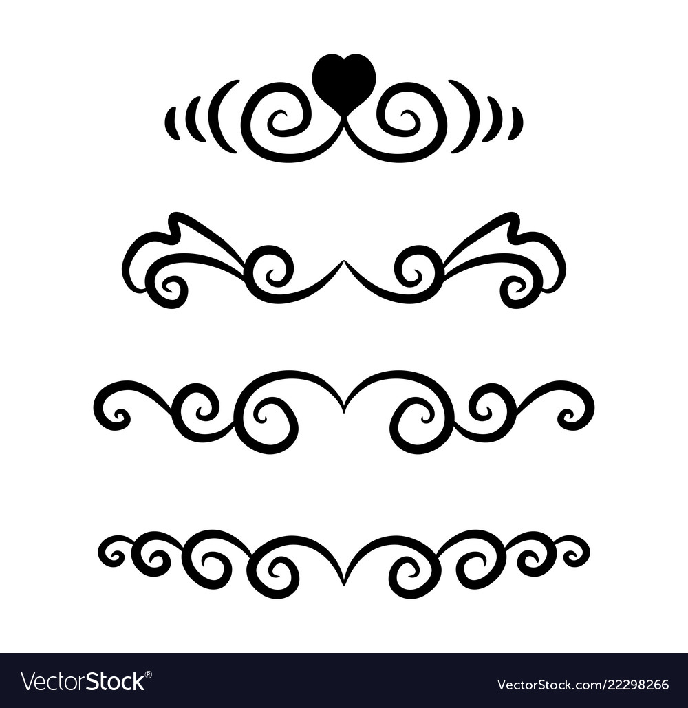 Vintage footer set symbol icon design beautiful