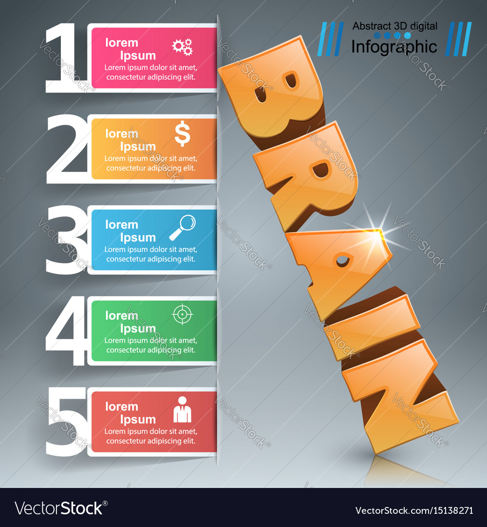 Brain Infografik und Unternehmensikone