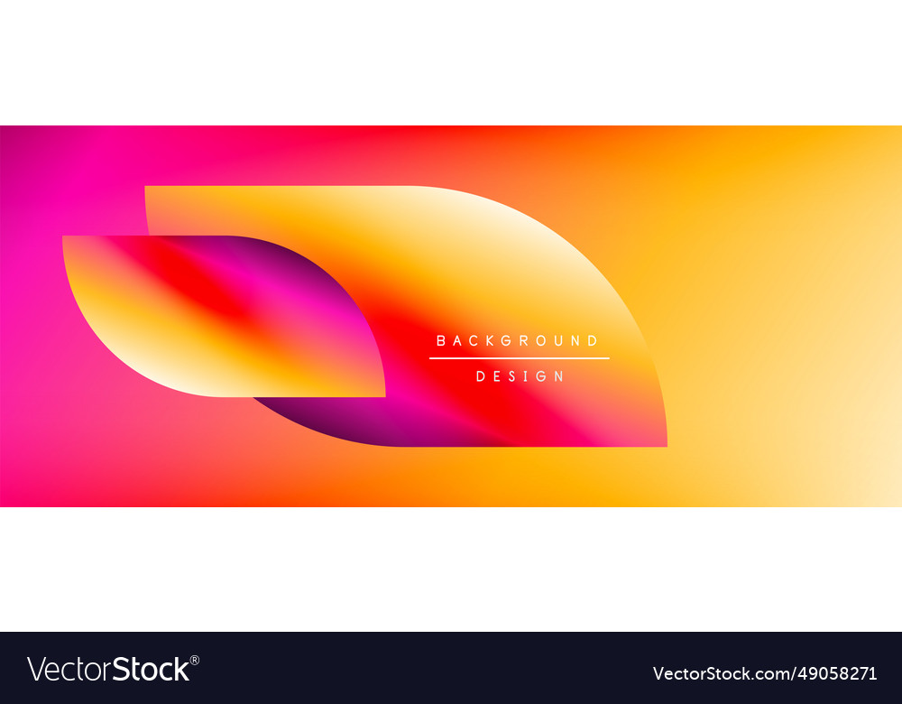 Bright color circle and round element minimal