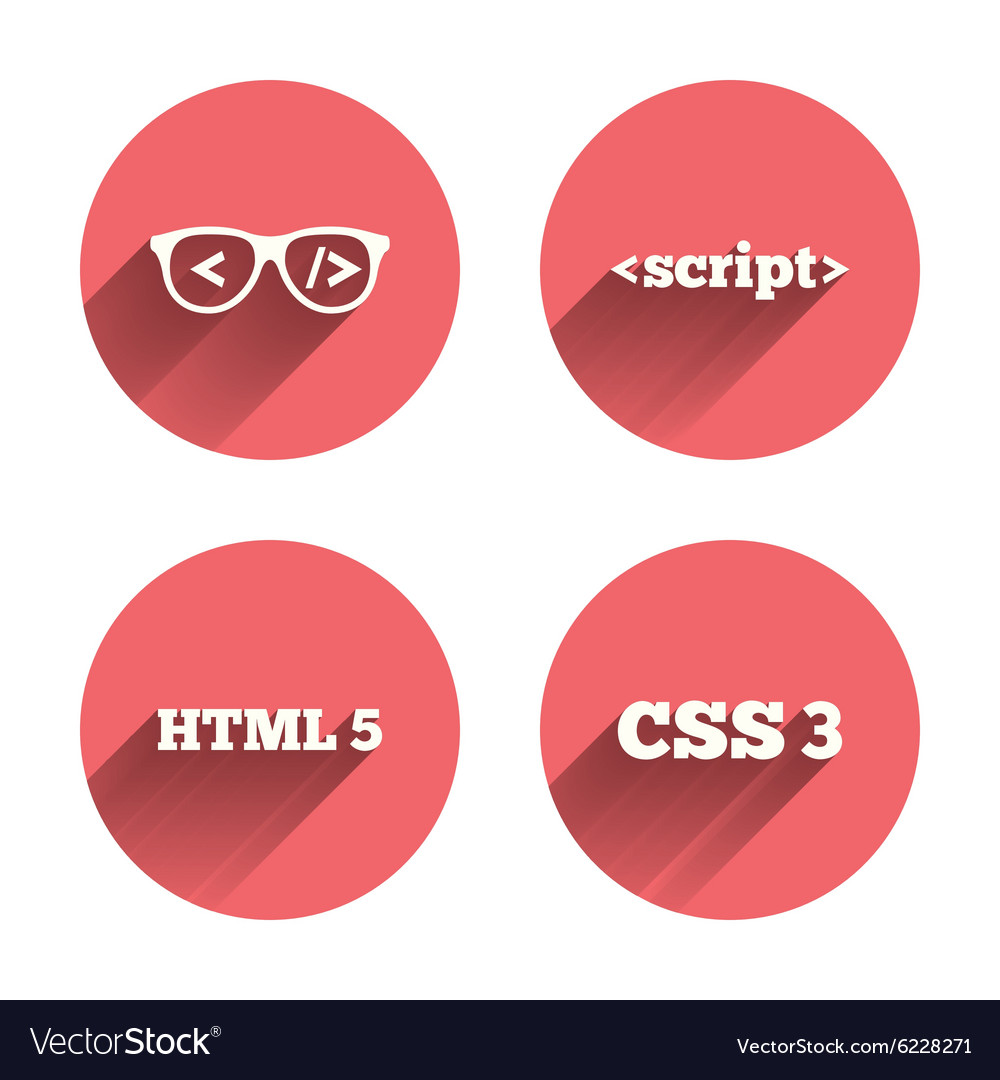 Coder Glasses HTML CSS Icon